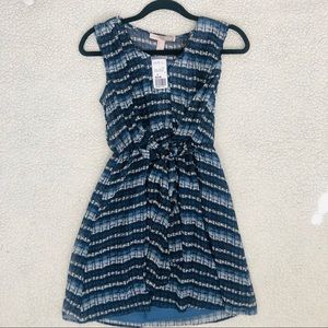 Forever 21 Blue Patterned Dress NWT